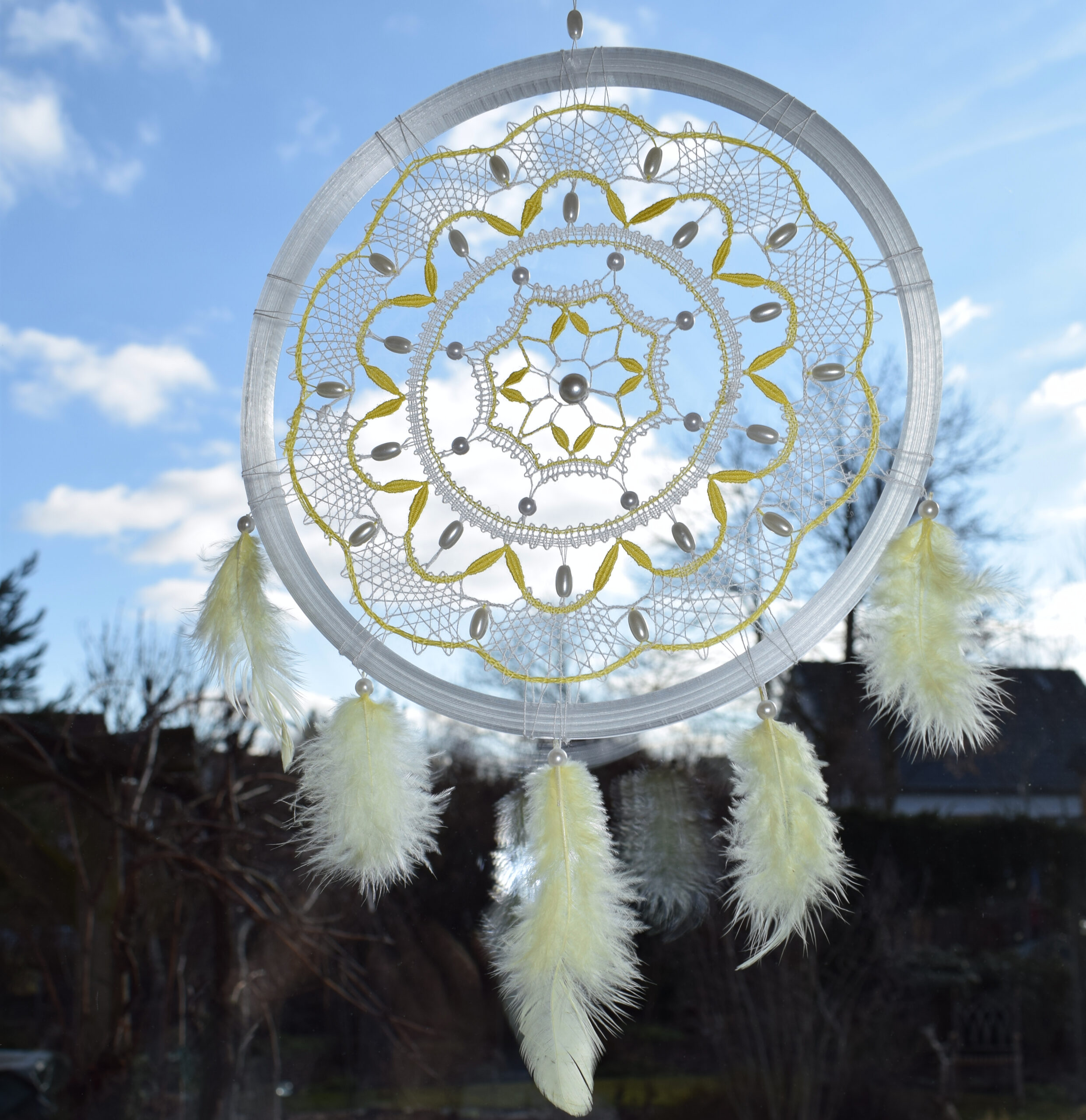 geklöppelter Traumfänger Muschel – Bild 2