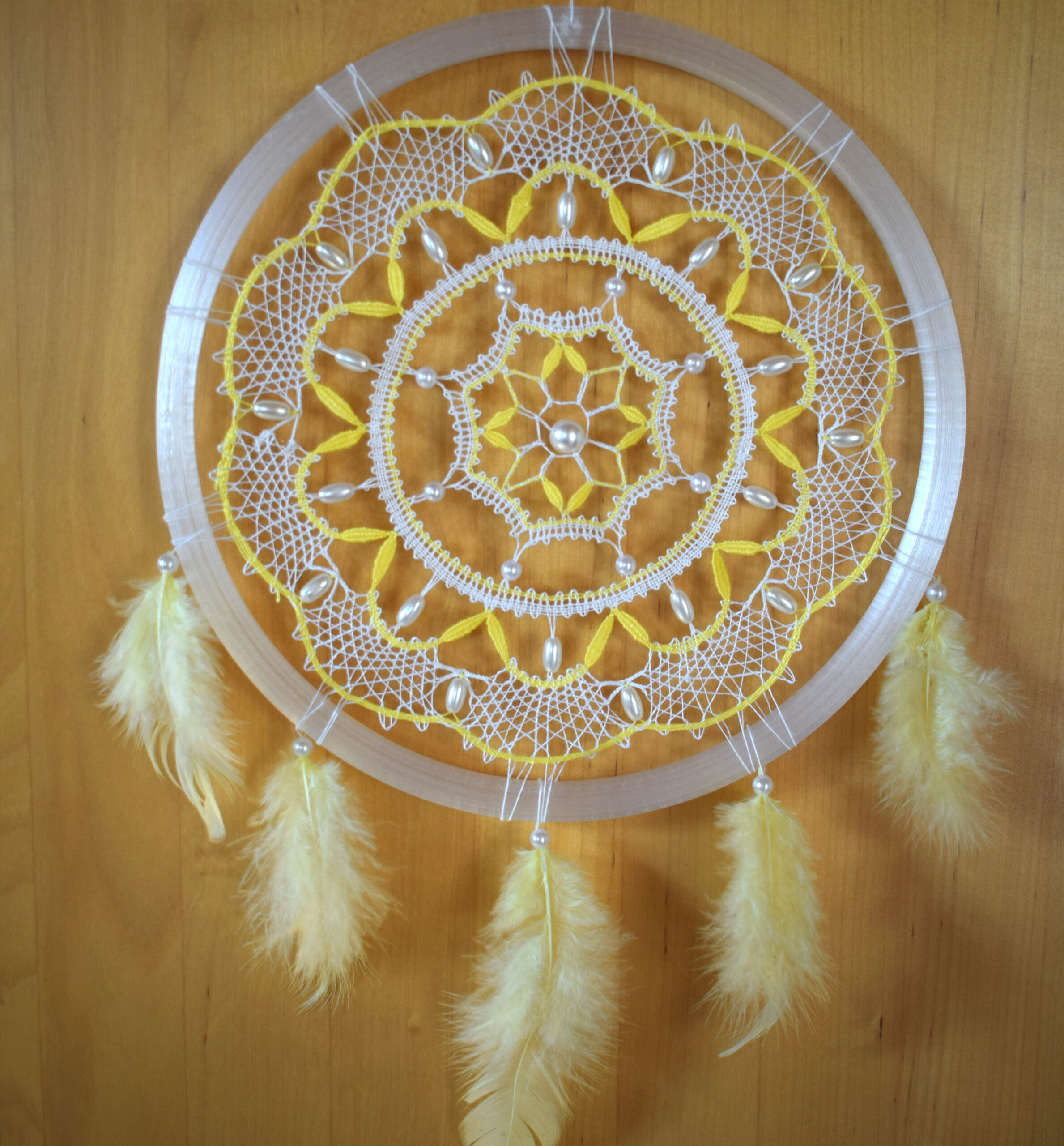 geklöppelter Traumfänger Muschel – Bild 4